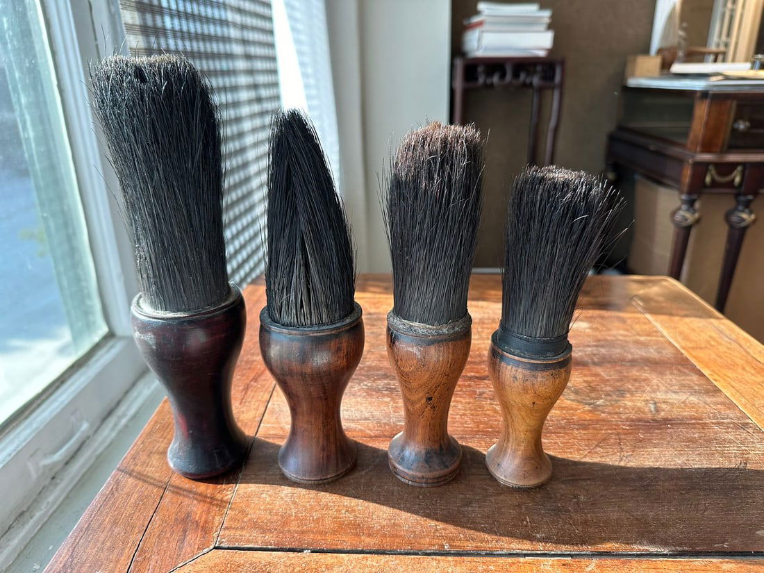 Probably Qing Dynasty Four HONGMU , Huanghuali Large Brushes (1 of 17)