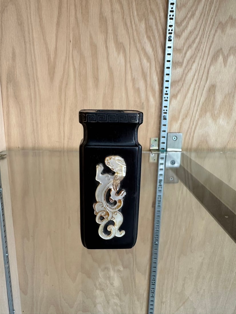 Probably Ming or Qing Dynasty  ZITAN Inlaid mother-of pearl and Silver Incense Holder (1 of 19)