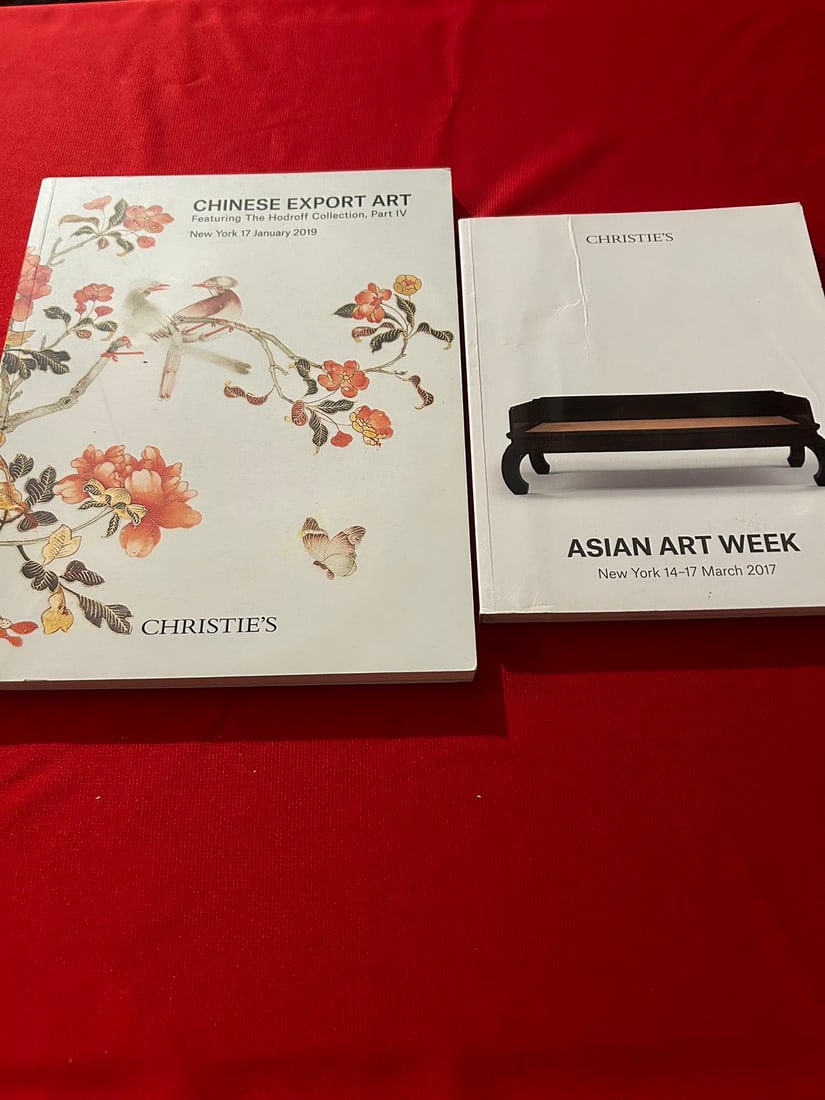 2 Volumes Christie's Auction Catalog for Chinese Export Porcelain: 2 Volumes Christie's Auction Catalog for Chinese Export Porcelain , good condition!