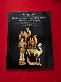 LD Sotheby's 1986 Highly Important Chinese Tang Pottery Metalwork and Sculpture