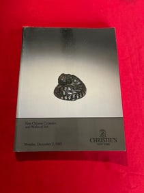 NY Christie's 1985 Fine Chinese Ceramics and Works of Art