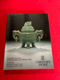 HK Christie's 1990 Fine Jade Carvings, Jadetie Jewellery and works of Art