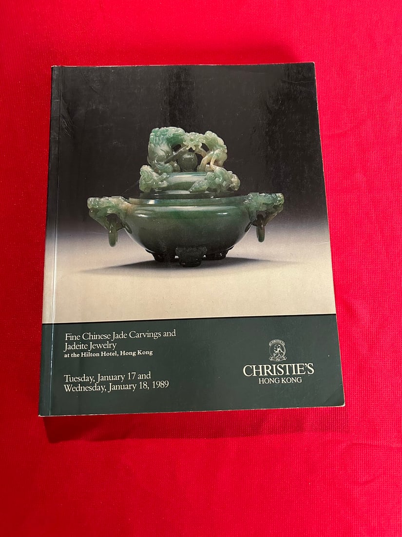HK Christie's 1989 Fine Chinese Jade Carvings and Jadeite Jewellery: HK Christie's 1989 Fine Chinese Jade Carvings and Jadeite Jewellery , good condition!