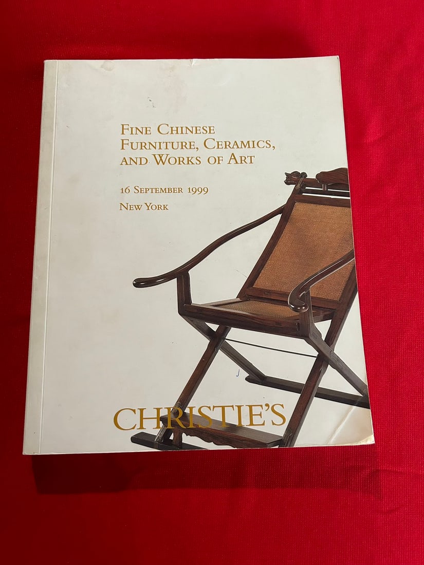 NY Christie's 1999 Fine Chinese Furniture, Ceramics and Works of Art: NY Christie's 1999 Fine Chinese Furniture, Ceramics and Works of Art , good condition!