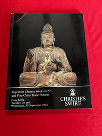 HK Christie's 1992 Important Chinese Works of Art and Fine Chinese Trade Paintings