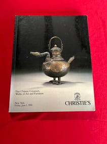 NY Christie's 1990 Fine Chinese Ceramics , Works of Art and Furniture