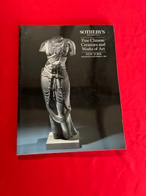 NY Sotheby's 1986 Fine Chinese Ceramic and works of Art