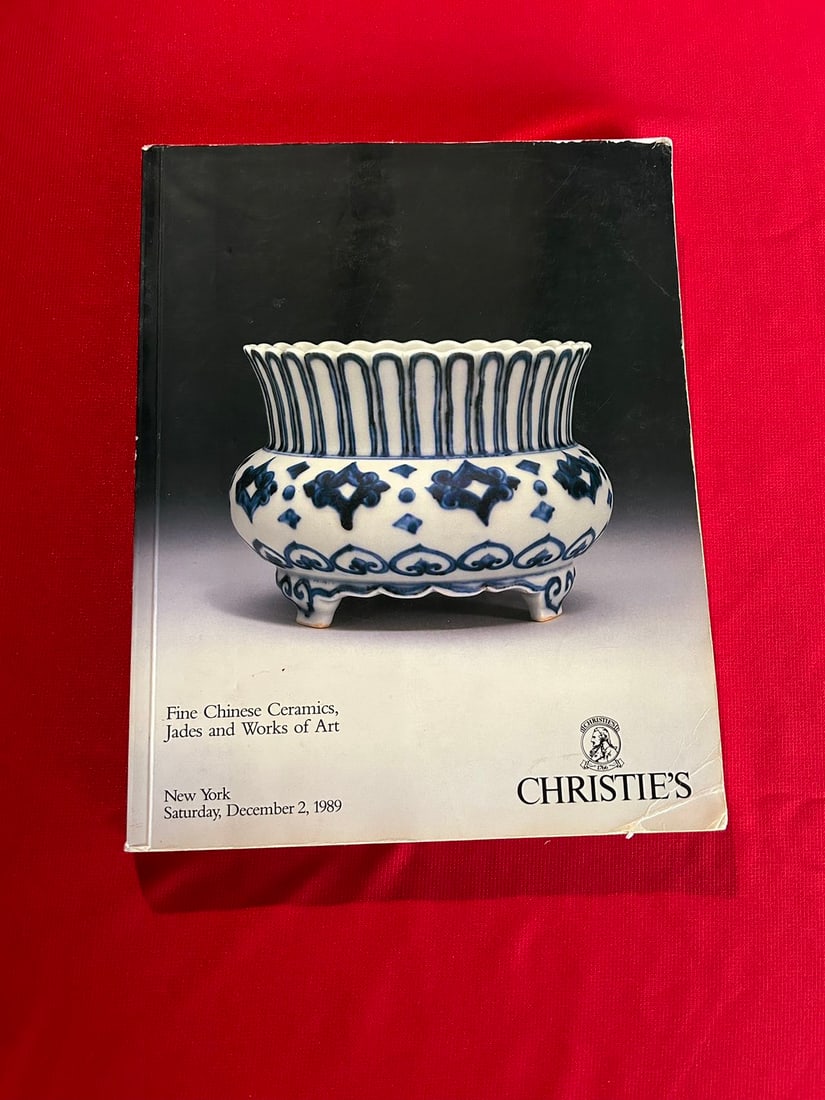 NY Christie's 1989 Fine Chinese Ceramics, Jade and works of Art: NY Christie's 1989 Fine Chinese Ceramics, Jade and works of Art , good condition!