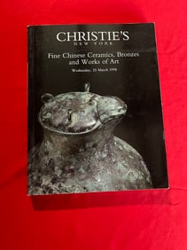 NY Chrisite's 1998 Fine Chinese Ceramics, Bronzes and Works of Art
