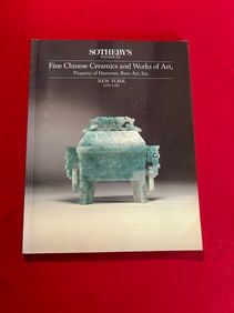 NY Sotheby's 1985 Fine Chinese Ceramics and Works of Art Property of Hartman , Rare Art, INC
