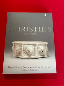 NY Christie's 2002 Fine Chinese Ceramics and Works of Art