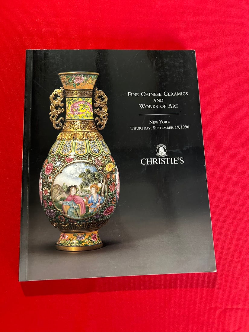 NY Christie's 1996 Fine Chinese Ceramics and Works of Art: NY Christie's 1996 Fine Chinese Ceramics and Works of Art , good condition!