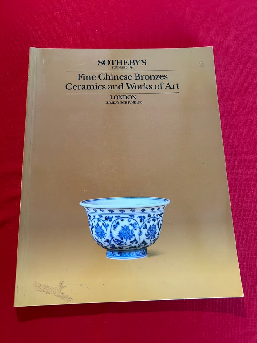 LD Sotheby's 1986 Fine Chinese Bronzes Ceramics and Works of Art (1 of 3)