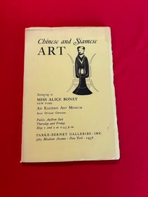 NY Sotheby's 1958 Chinese and Siamese Art Belonging to Miss Alice Boney