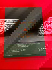HK Christie's 1989 Fine Chinese Ceramics, Scholar's Objects and Works of Art