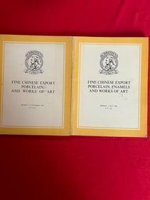2 Volumes LD Christie's 1980 Fine Chinese Export Porcelain and Works of Art