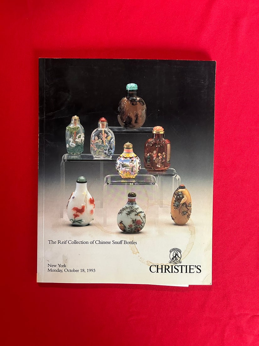 NY Christie's 1993 The Reif Collection of Chinese Snuff Bottles: NY Christie's 1993 The Reif Collection of Chinese Snuff Bottles , good condition!