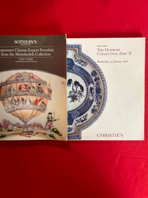 2 Volumes Christie's and Sotheby's Chinese Export Art including The Hodroff Collection
