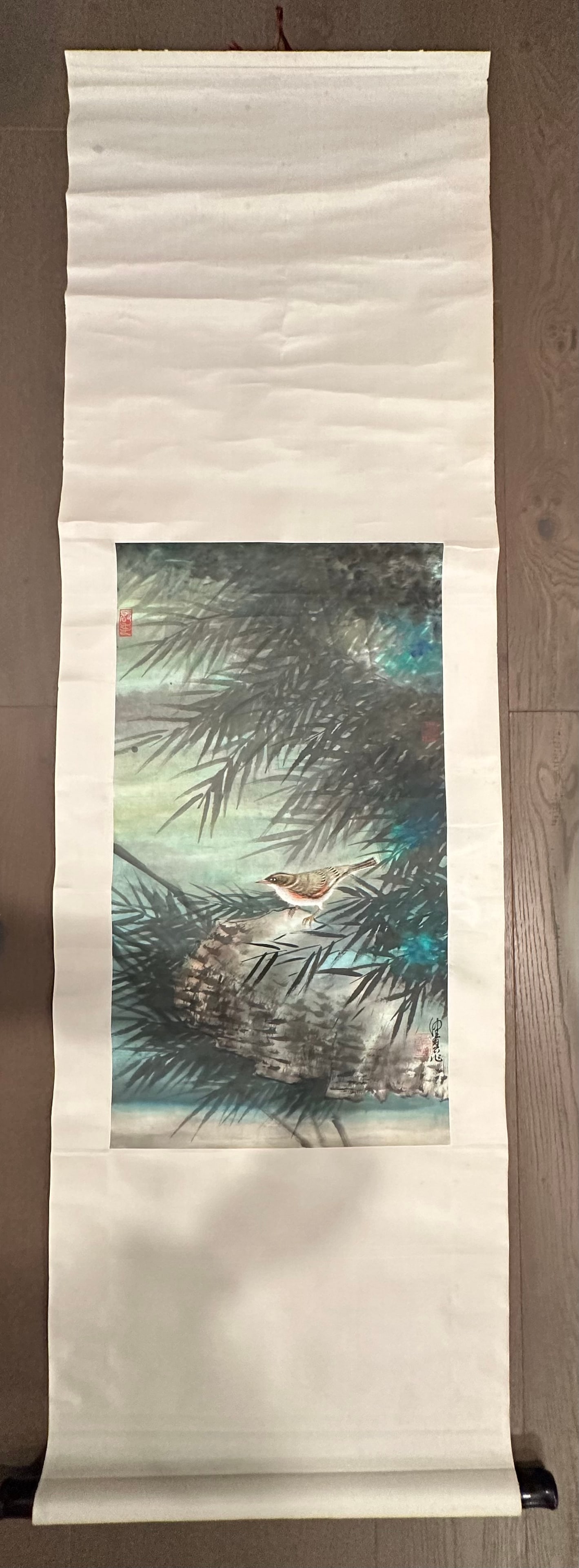 CHEN PEI QIU Flower and Bird  Hanging Scroll (1 of 7)