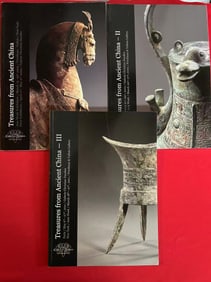 A Complete set of 3 Volumes Famous Dealer Christian Deydier 2009-2011 Treasures from Ancient China