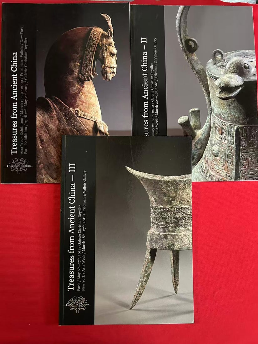 A Complete set of 3 Volumes Famous Dealer Christian Deydier 2009-2011 Treasures from Ancient China (1 of 3)