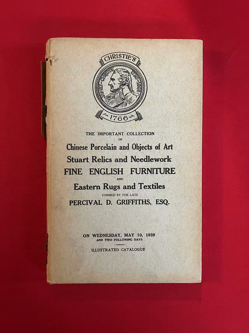 LD Christie's 1939 Chinese Porcelain The Collection of Percival D. Griffiths: LD Christie's 1939 Chinese Porcelain The Collection of Percival D. Griffiths,rare old catalog, hard cover and acceptable condition!