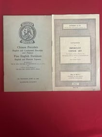 2 Rare 1949 Christie's and 1947 Sotheby's Chinese Art Catalogs