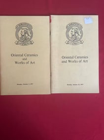 2 Volumes London Christie's 1977 Oriental Ceramics and Works of Art