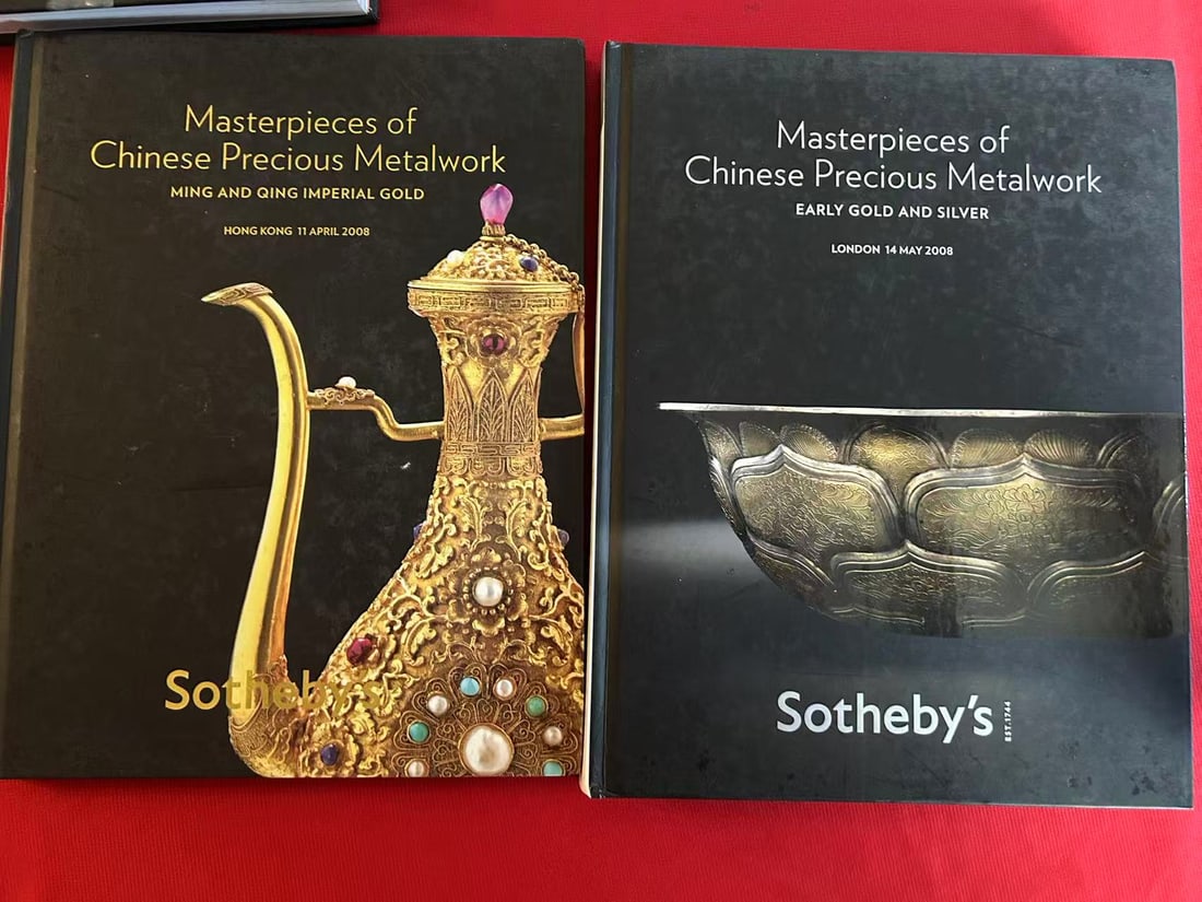 2 Volumes Sotheby's 2008 Masterpieces of Chinese Precious Metalwork Imperial Gold and Silver: 2 Volumes Sotheby's 2008 Masterpieces of Chinese Precious Metalwork Imperial Gold and Silver , hard cover and good condition!