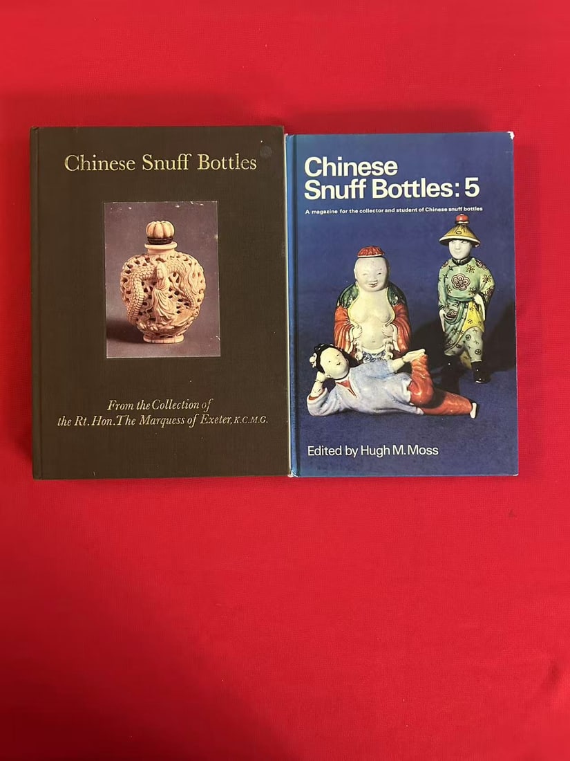 2 Volumes Chinese Snuff Bottles by Hugh Moss (1 of 3)