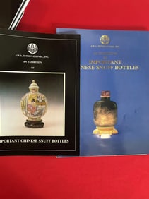 2 Volumes J.W.A. International INC Important Chinese Snuff Bottles