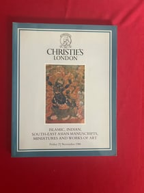 LD Christie's 1986 Islamic,Indian, South-East Asian Manuscripts and Works of Art