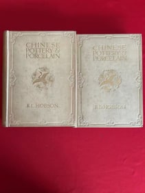 2 Volumes Chinese Pottery & Porcelain by R.L.Hobson ? C.T.LOO Library Collection?