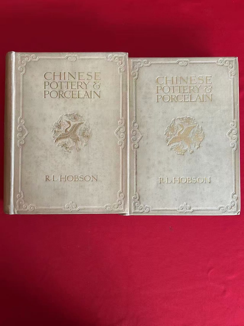 2 Volumes Chinese Pottery & Porcelain by R.L.Hobson ? C.T.LOO Library Collection? (1 of 8)