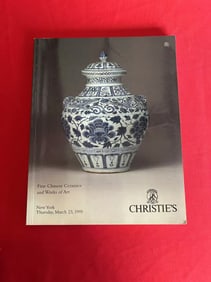 NY Christie's 1995 Fine Chinese Ceramics and Works of Art