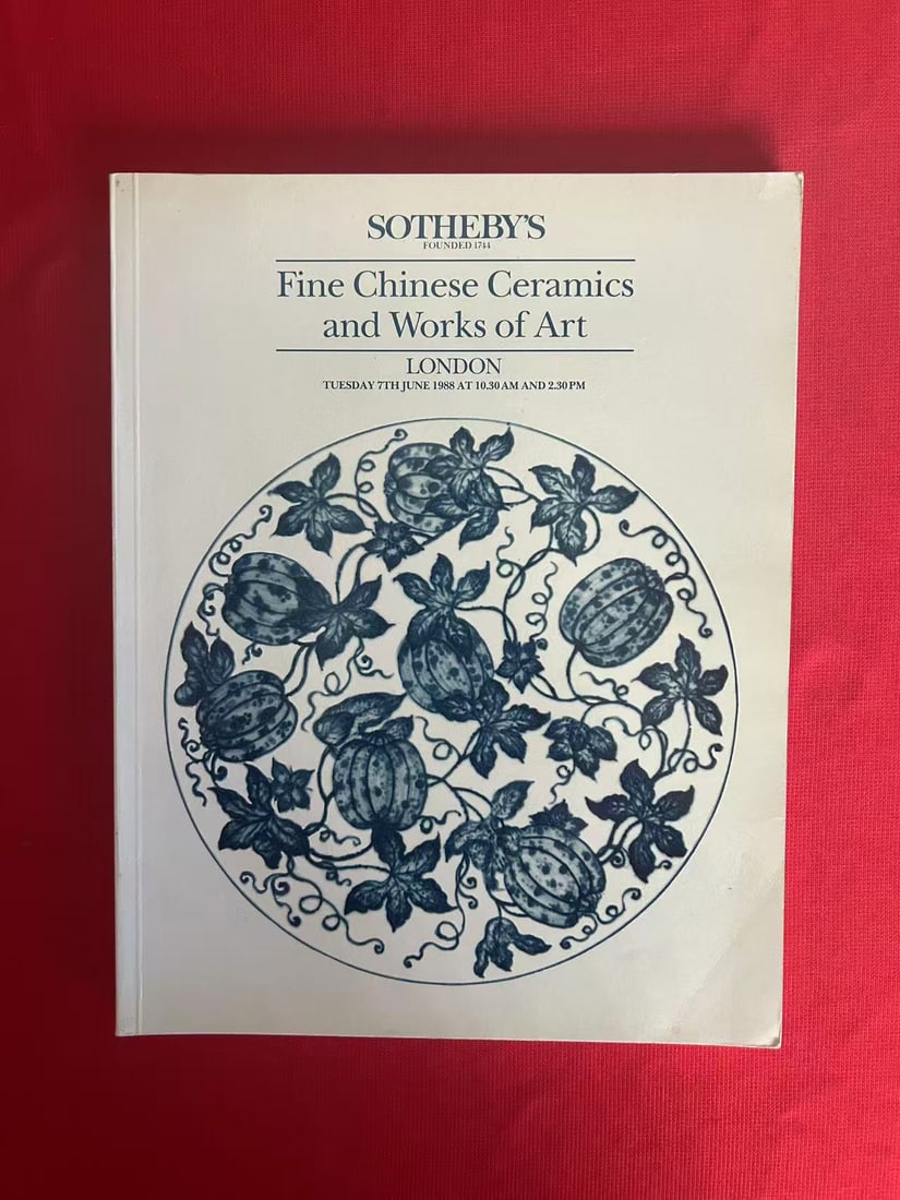 LD Sotheby's 1988 Fine Chinese Ceramics and Works of Art: LD Sotheby's 1988 Fine Chinese Ceramics and Works of Art , good condition!