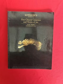 NY Sotheby's 1986 Fine Chinese Ceramics and Works of Art