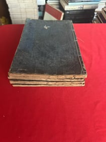 6 Volumes Japanese Woodblock book