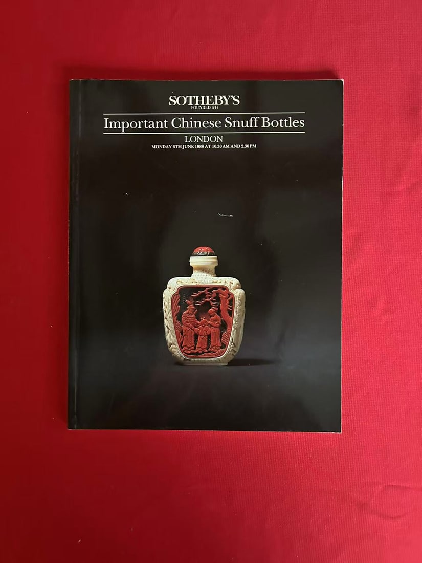 LD Sotheby's 1988 Important Chinese Snuff Bottles: LD Sotheby's 1988 Important Chinese Snuff Bottles , good condition!