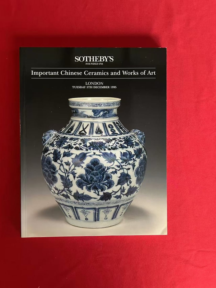 NY Sotheby's 1995 Fine Chinese Ceramics and Works of Art: NY Sotheby's 1995 Fine Chinese Ceramics and Works of Art , good condition!