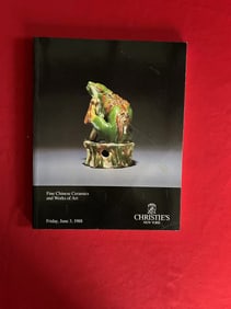 NY Christie's 1988 Fine Chinese Ceramics and Works of Art