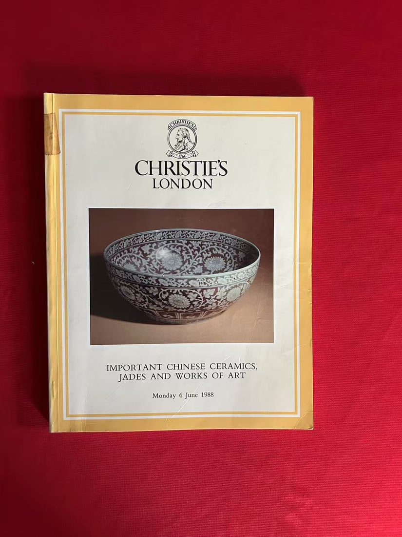LD Christie's 1988 Important Chinese Certamics, Jades and Works of Art: LD Christie's 1988 Important Chinese Certamics, Jades and Works of Art , good condition!
