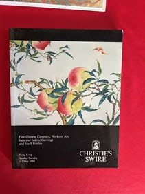 HK Christie's 1994 Fine Chiese Ceramics, Works of Art, Jade and Snuff Bottles