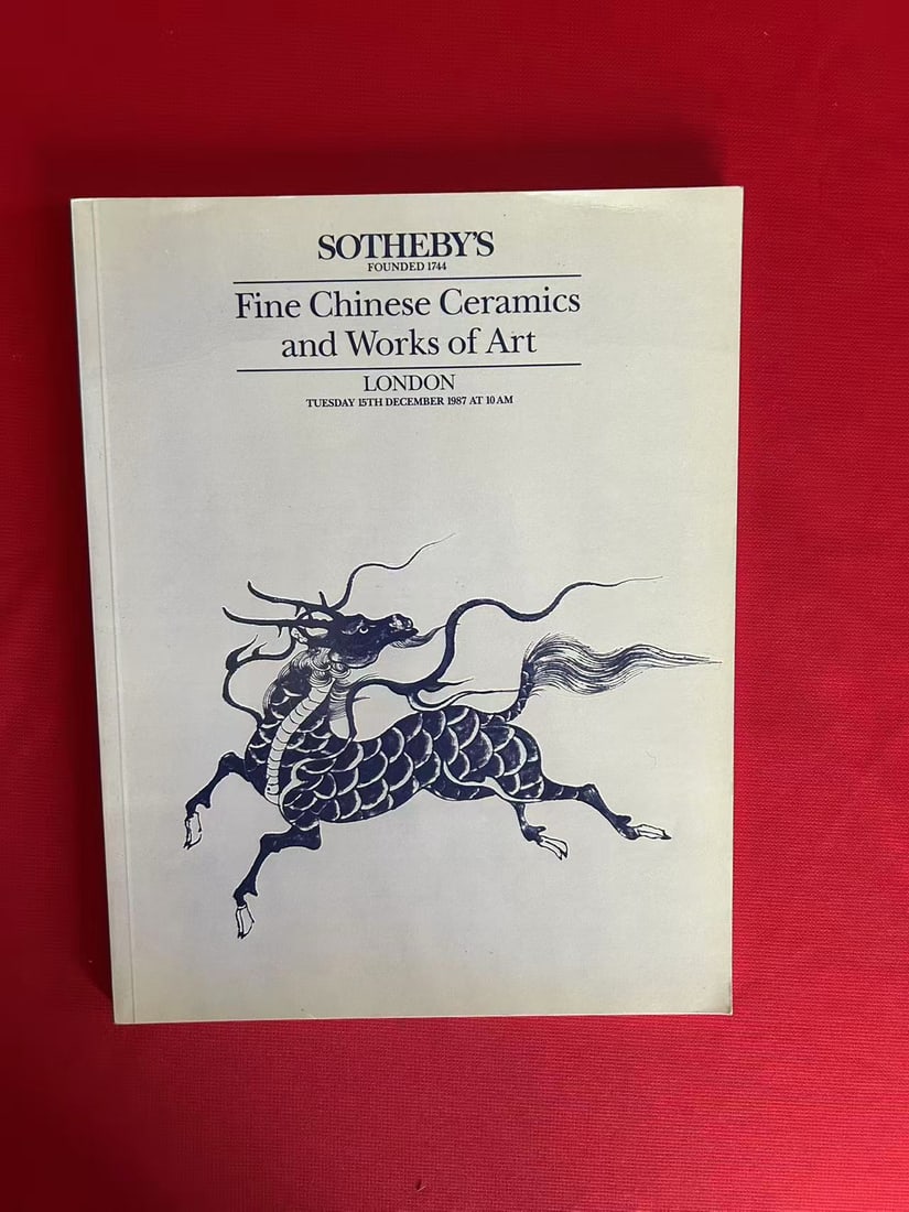 LD Sotheby's 1987 Fine Chinese Ceramics and Works of Art: LD Sotheby's 1987 Fine Chinese Ceramics and Works of Art , good condition!