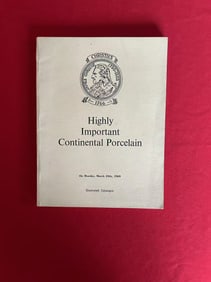 LD Christie's 1969 Highly Important Continental Porcelain