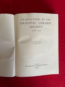 Transactions of The Oriental Ceramic Society 1926-1932