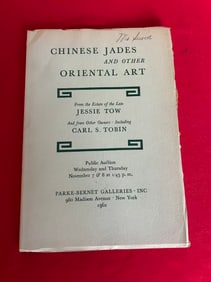 Parke- Bernet Galleries 1962 Chinese Jades and Other Oriental Art