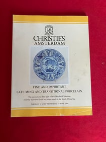 Amsterdam Christie's 1984 Fine Late Ming and Transitional Porcelain The Hatcher Collection