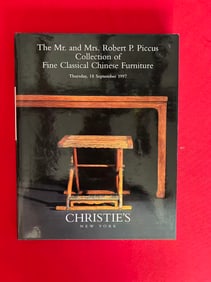 NY Christie's 1997 The Mr and Mrs Robert P. Piccus Collection of Fine Classical Chinese Furniture
