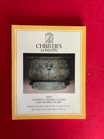LD Christie's 1986 Fine Chinese Ceramics , Jades and Works of Art